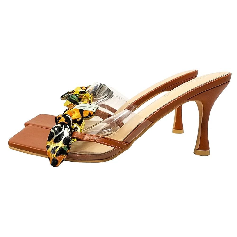 Cape Robbin Concur Transparent Square Open Toe He… - image 5